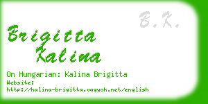 brigitta kalina business card